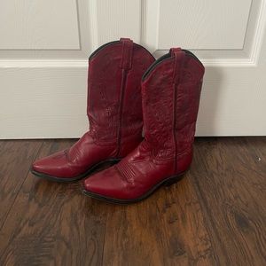 Red Cowboy boots